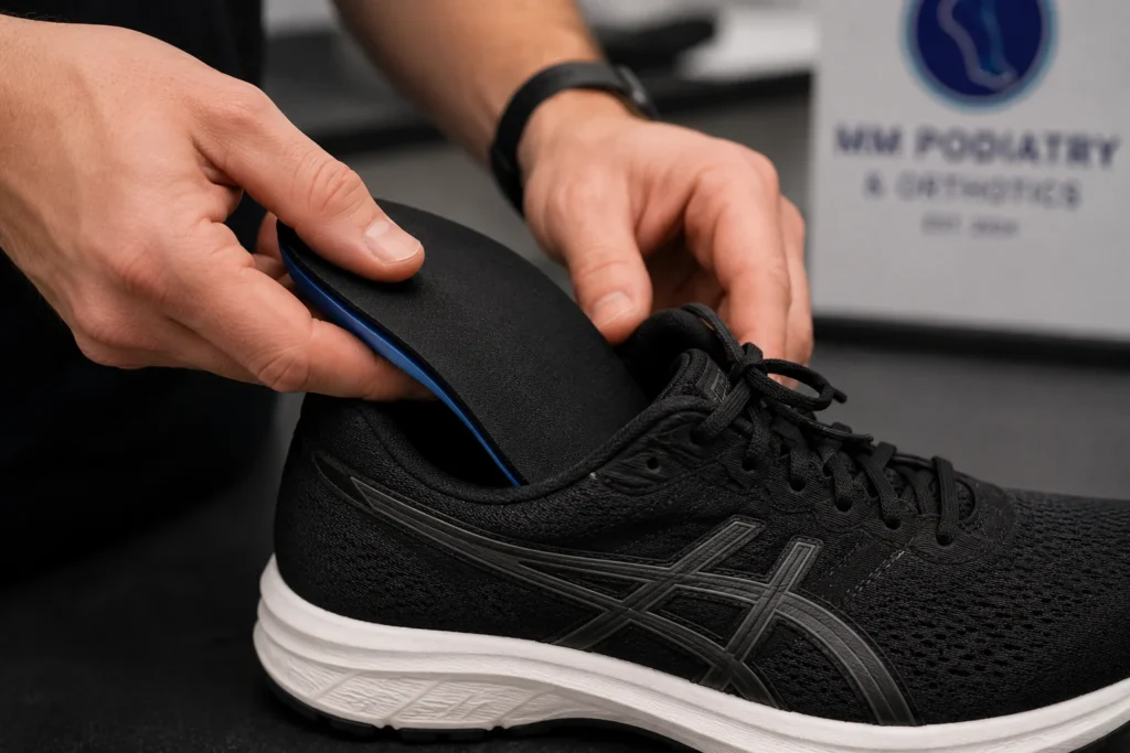 Orthotic in shoe